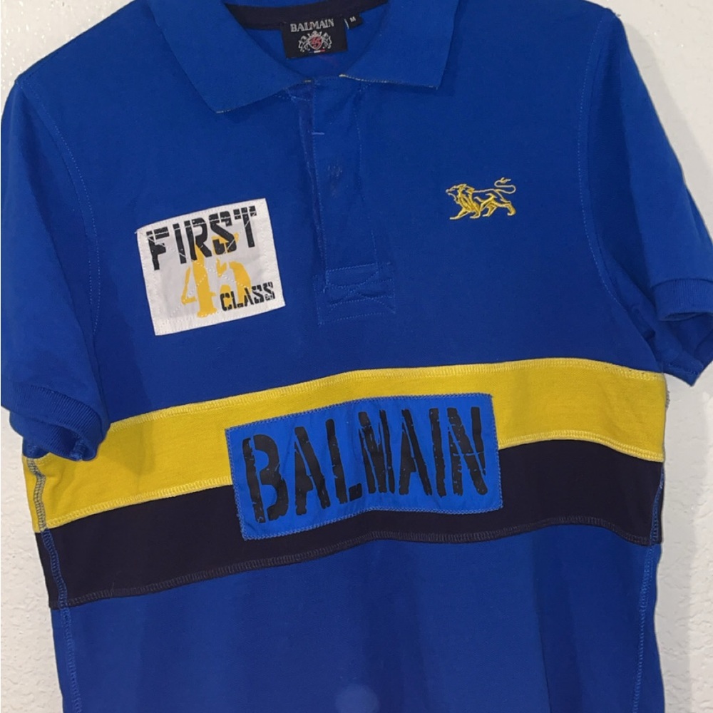 Balmain Blue Polo Shirt
